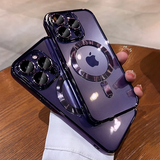 안전하고 스타일리시한 아이폰 보호: ASTUBIA 도금 소프트 TPU 풀 렌즈 보호 케이스