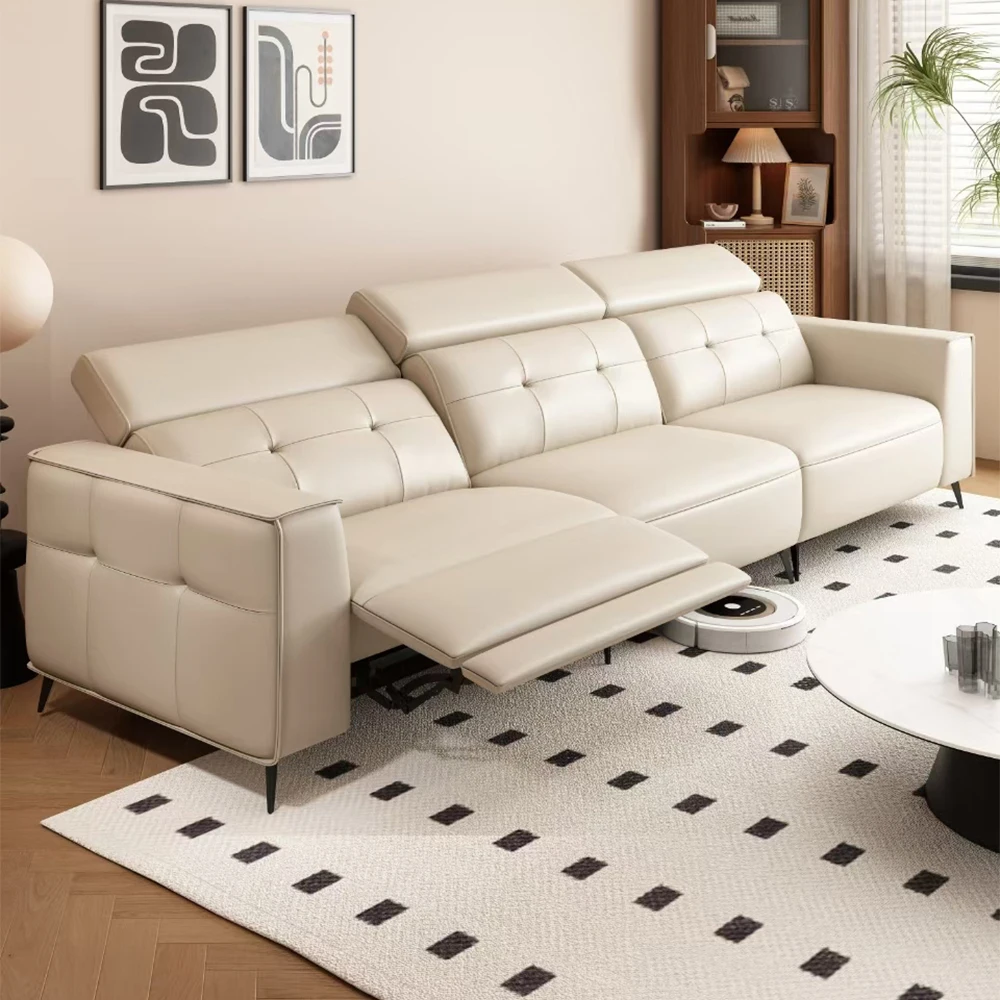 Leather Power Reclining Sofa 1