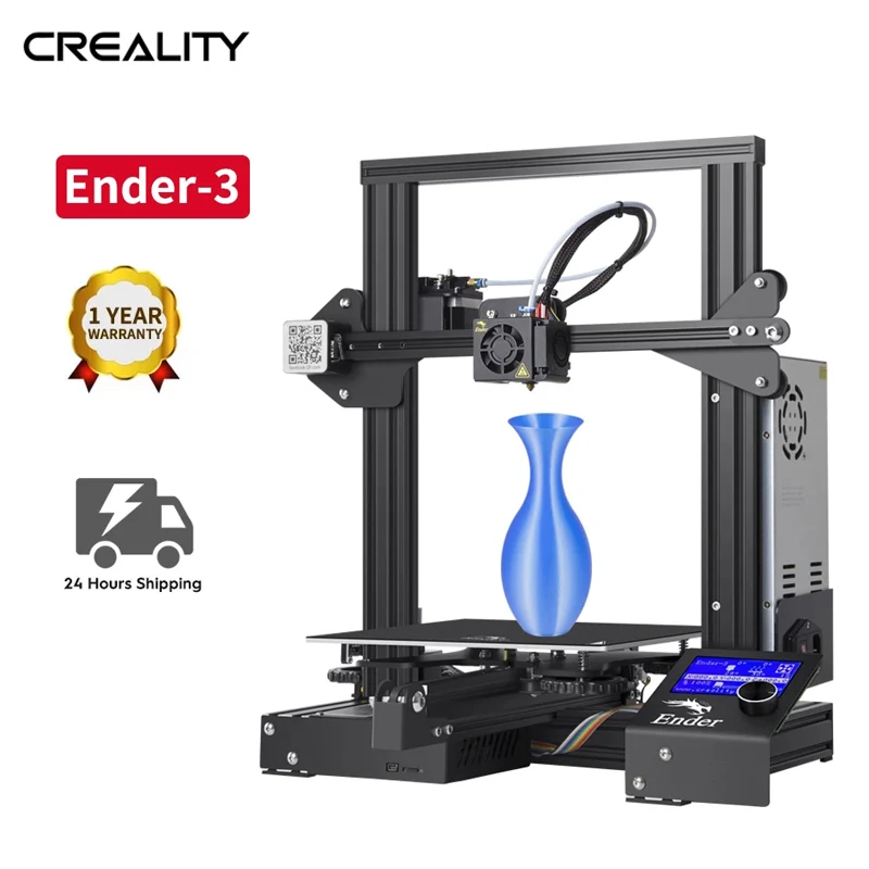 

Creality Ender 3 3D Printer Fully Open Source with Resume Printing All Metal Frame DIY Printers Printing Function 220x220x250mm