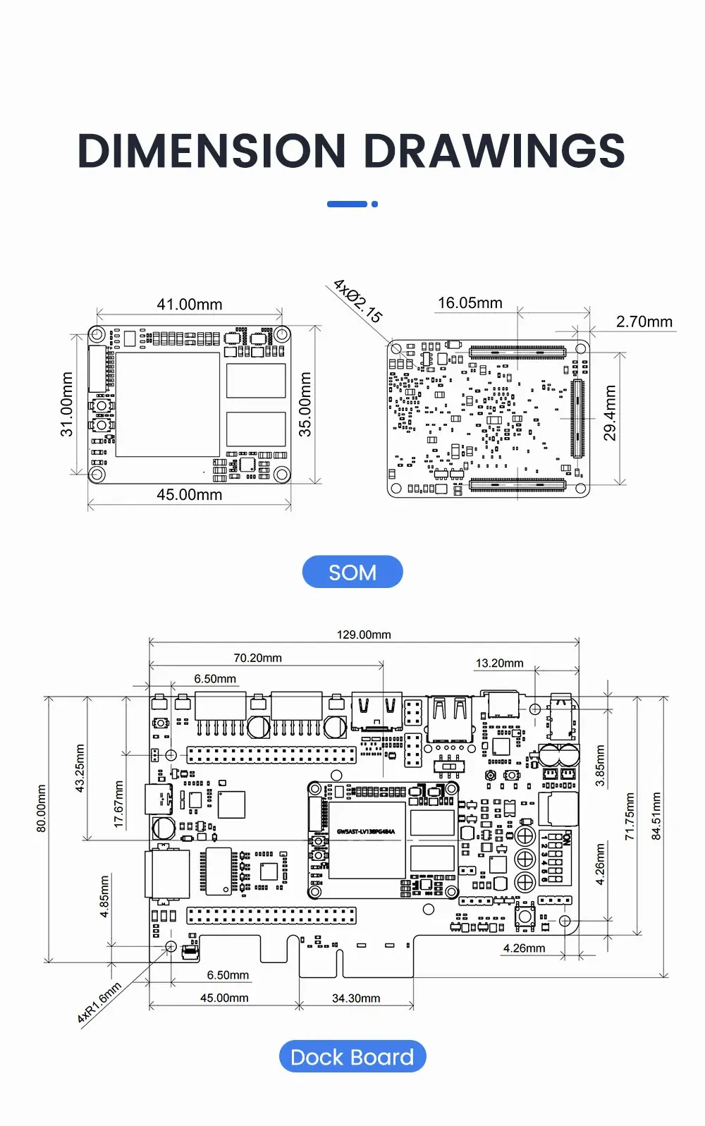Sipeed Tang Mega 138K / 60K Dock GOWIN GW5AST RISC-V FPGA Development Board Larg