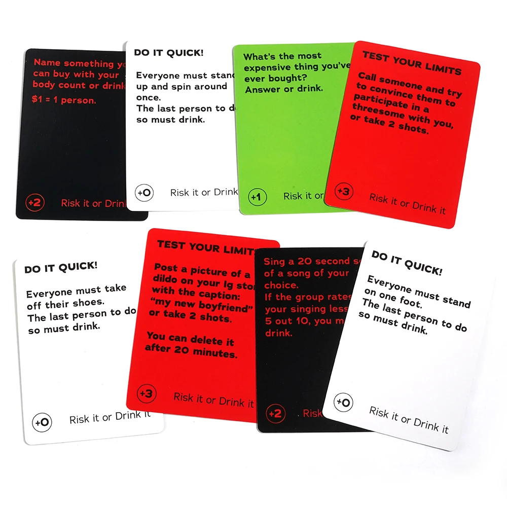 Risk It Or Drink It Fun Party Game Green For Adults Drinking Games 