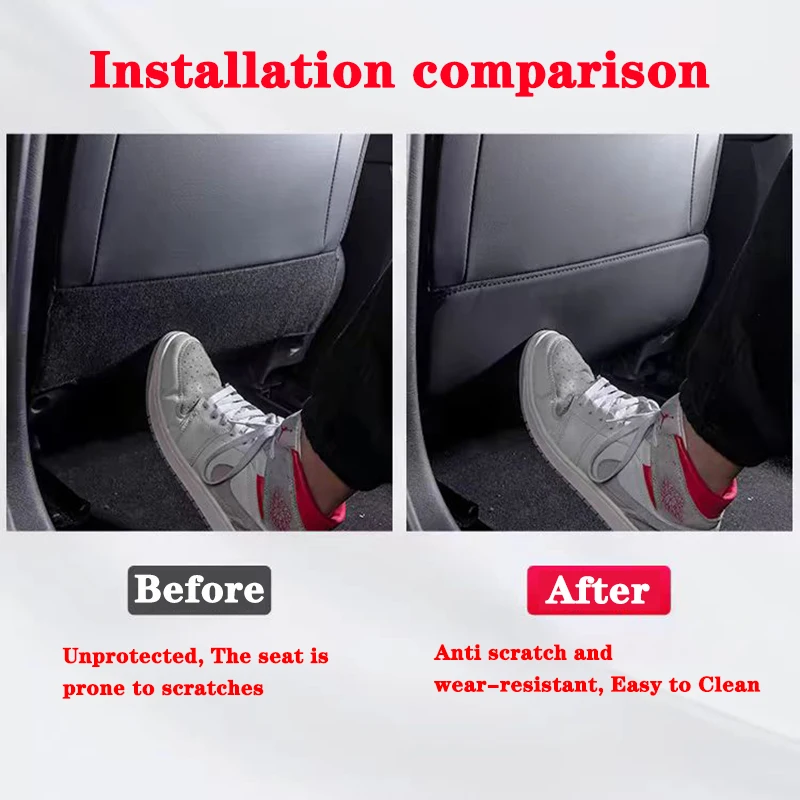 Car Seat Back Anti Kick Pad Cover Anti-Dirty Waterproof Seat Protection Mats For Toyota RAV4