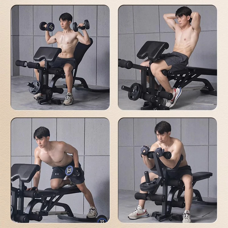 Dumbbell bench commercial professional fitness equipment home bench press sit-ups multifunctional fitness chair