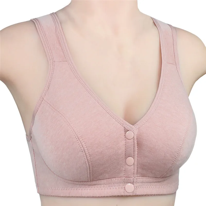 

Quality Woman Comfortable Bra Gift For Female Fashion Soft Bralette Underwear Stretch Plus Size Pink Nude Color Vest Brassiere