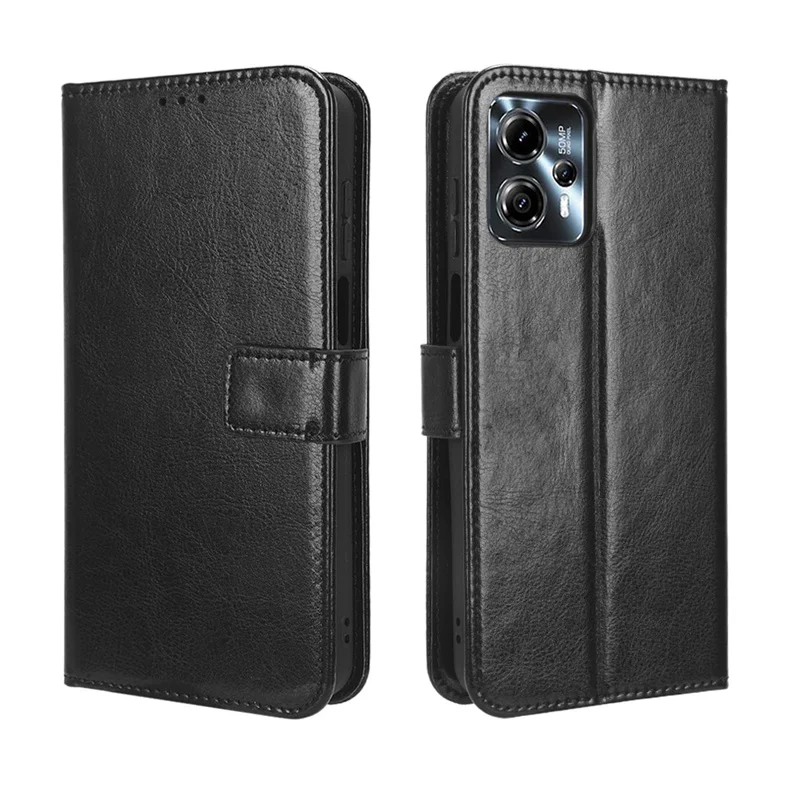 Luxury PU Leather Wallet Case with Lanyard & Stand