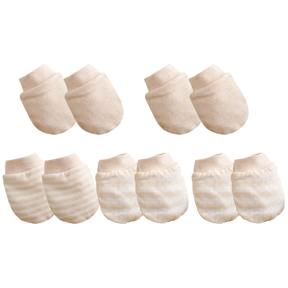 

5 Pairs Baby Anti Scratch Gloves For Kids Infants Anti-Scratch Newborn Protection Anti-grab Mittens Scratching Toddler