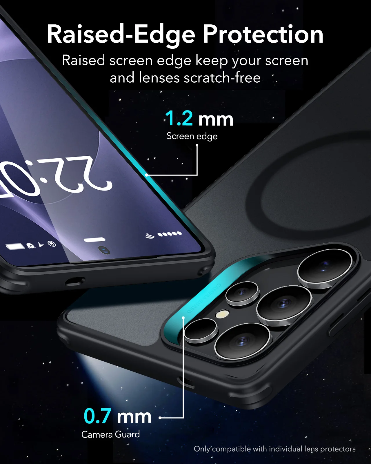 ESR for Galaxy S25 Ultra Phone Case with MagSafe Yellowing Resistant Back Cover for Samsung Galaxy S25 Plus S24 Ultra Clear Case 6
