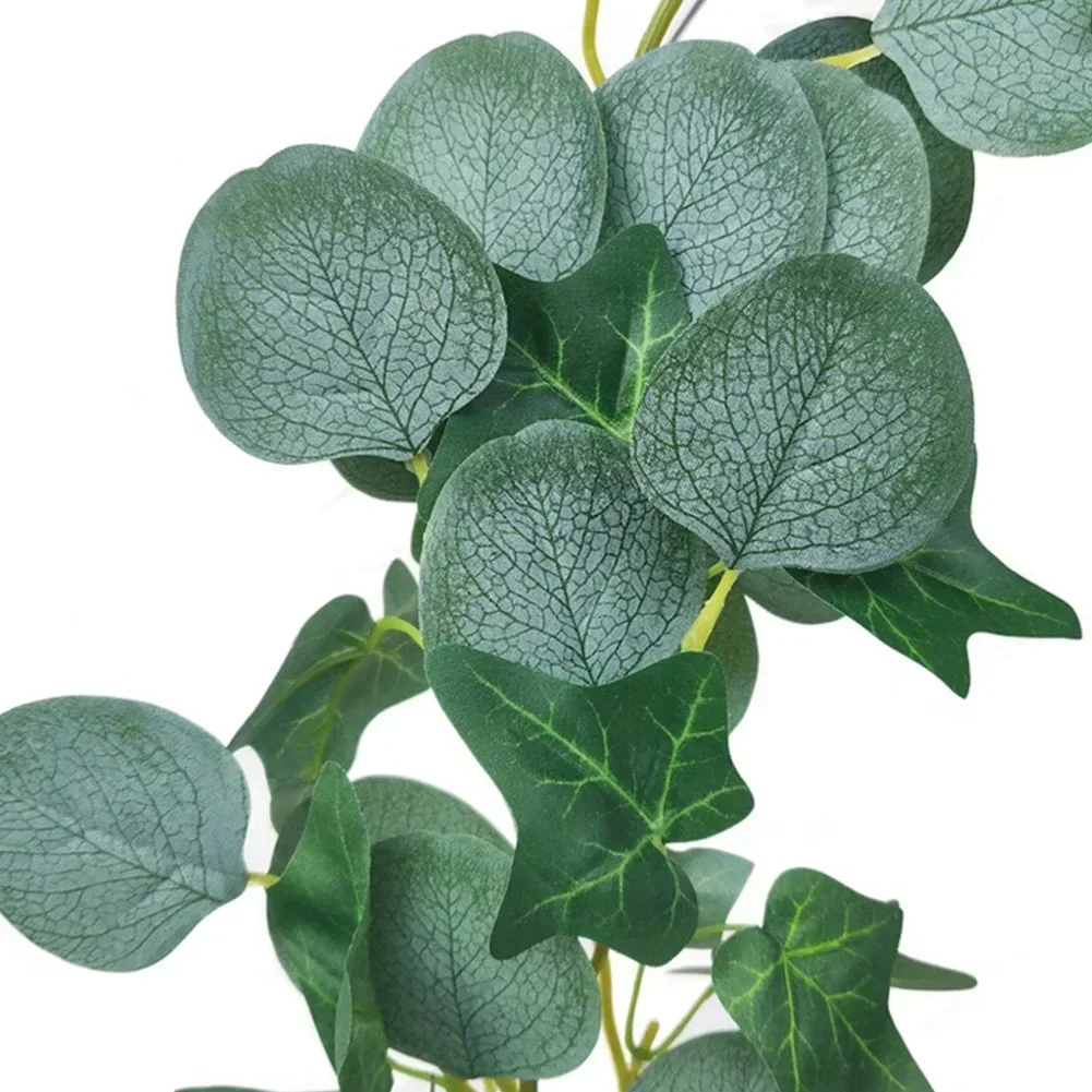 Artificial Plants Eucalyptus Leaf Vines For Wedding Backdrop And Wall Decor Creeper Wall Hanging Green Plant Decoration