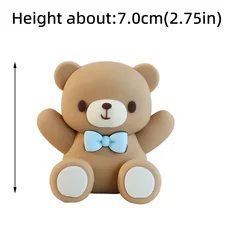 Adorable 3D Bear Cake Topper for Baby Showers and First Birthdays (Bear S)