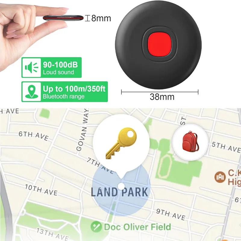 Smart Tag Bluetooth Tracking Search Finder Anti-lost GPS Tracker AirTag Locator Global positioning Device Work With Find My APP gps locator key finder anti lost tracker anti lose tracker item locator anti lost locator key chain locator