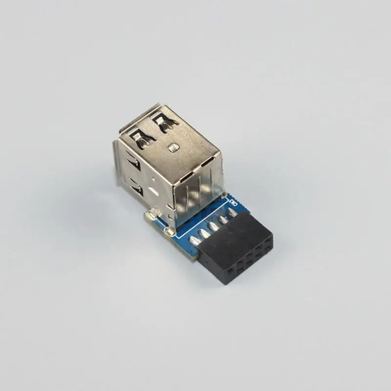 

9pin материнская плата до 2 портов USB2.0 Dual USB A 9 Pin Женский адаптер конвертер PCB плата расширитель карты внутренние уплотнители разъемы