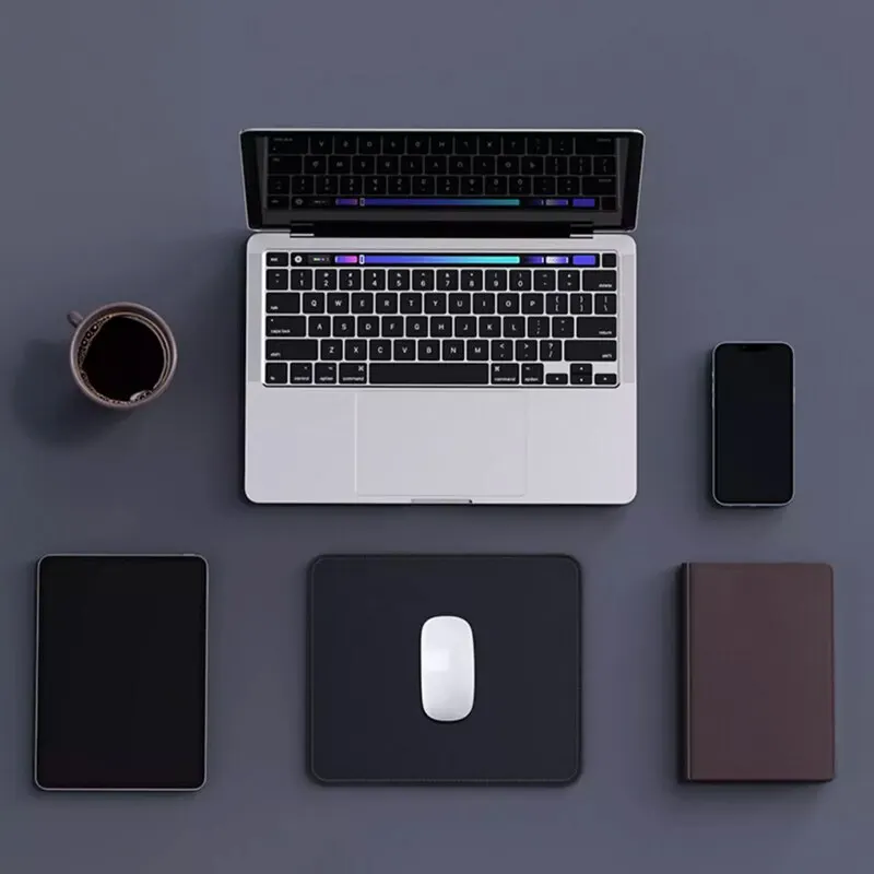Pure Black Thickened Game Office Mouse Pad