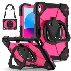 Enhanced Shockproof Protective Tablet Case Cover, Compatible with Multiple iPad Generations and Models - IPad10.2 9th 8th 7th (Black - Rose)