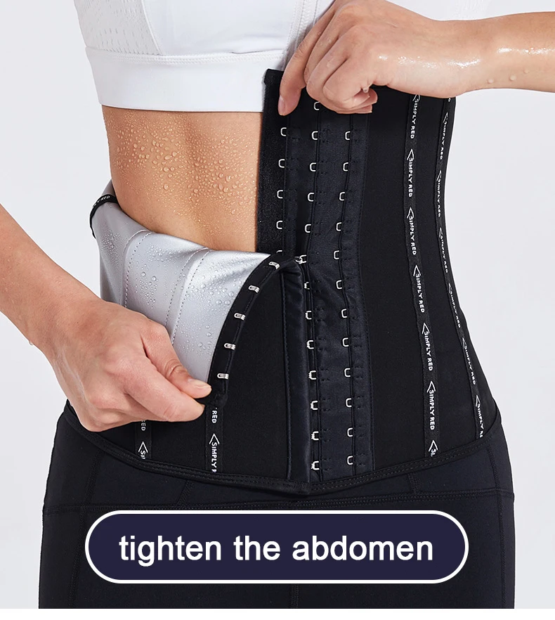 Description Picture 3 of itemSauna Sweat Belt Sweat to Lose Weight Woman Postpartum Waist Trainer Slimming Sheath Woman Flat Belly Fat Burning Girdle