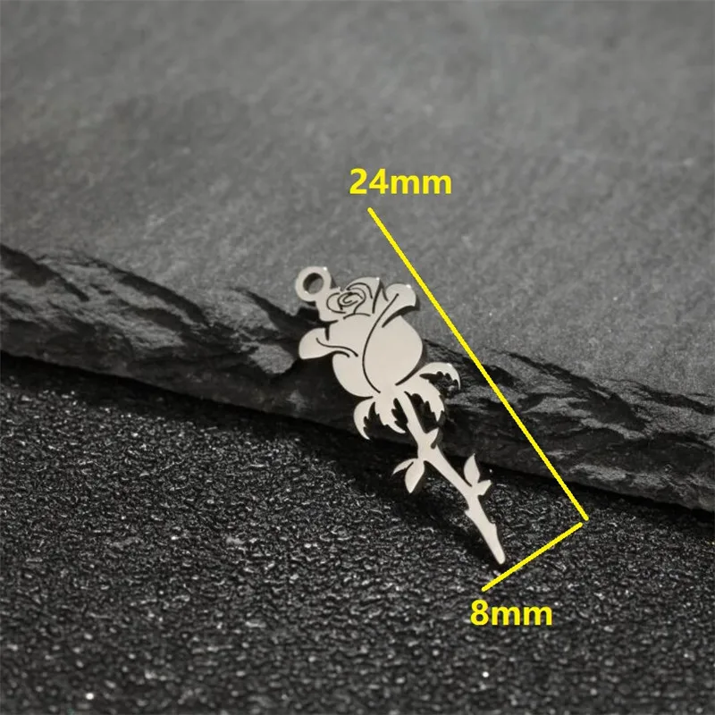 5pc/lot Stainless Steel Charms Jewelry Making Christmas Tree Snowflake Pendant Mini Charm Bracelet Necklace DIY Accessories