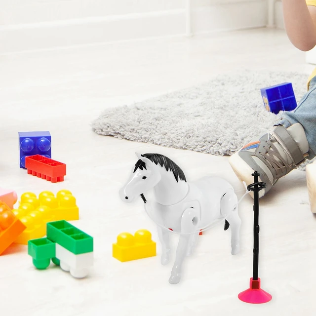 Plastic Electric Horse Around Pile Circle Toy Action Figure Toys Electric Plastic Cartoon Horse Toys Around Pile Circle Toys 2