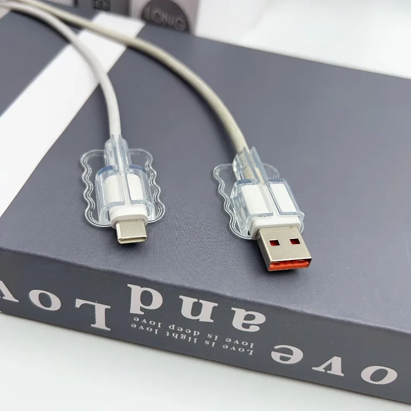 Pack of 5/10 Assorted USB and Type-C Cable Protective Covers for Mobile and Computer Charging Cables