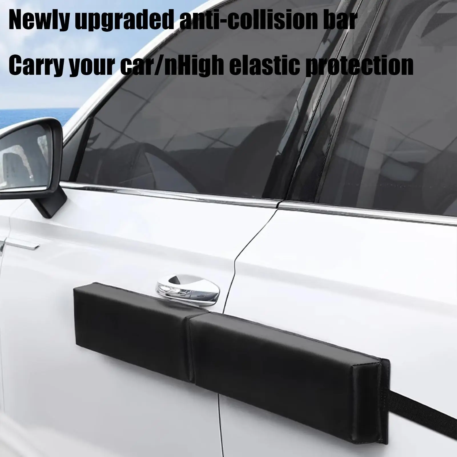 new 98x11x4CM Car Door Protector Magnetic Folding Connected Style Body Side Edge Guard Decorative Anti-scratch Protection Strips