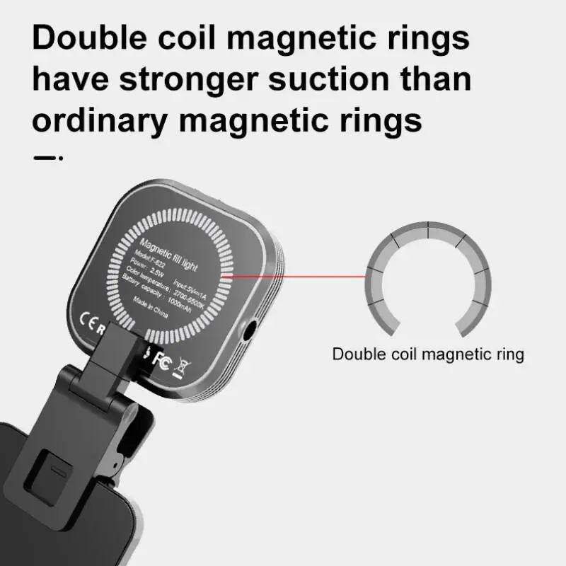 Magnetic Led Fill Light for iPhone 12 13 14 Series