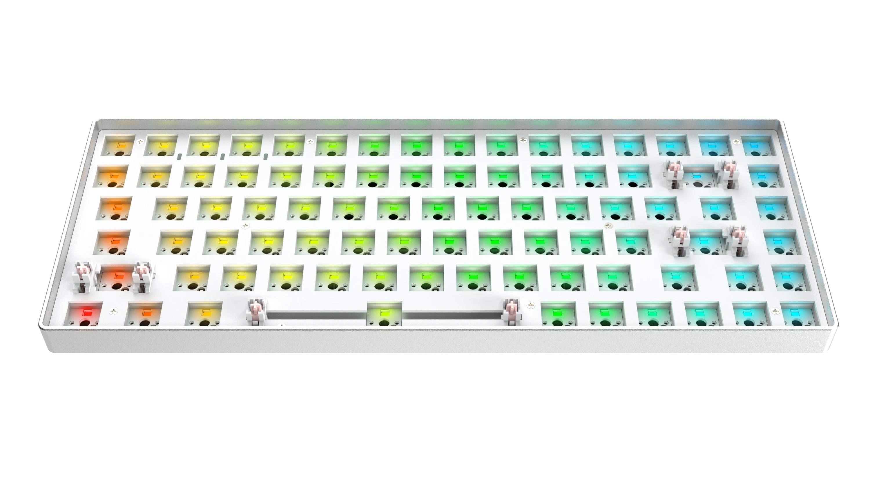 pc world keyboards ZUOYA Tester84 key Hot Swap Mechanical Keyboard Kit wired Type-C RGB Compatiable With Cherry Gateron Kailhua 3/5 Pins wireless keyboard for pc Keyboards