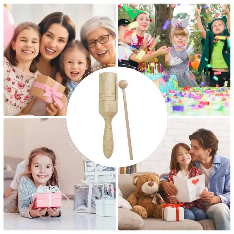 Tone Block Musical Instrument Crow Sounder Guiro Percussion Instrument Educational Toy Latin Single Speaker Musical Toy For