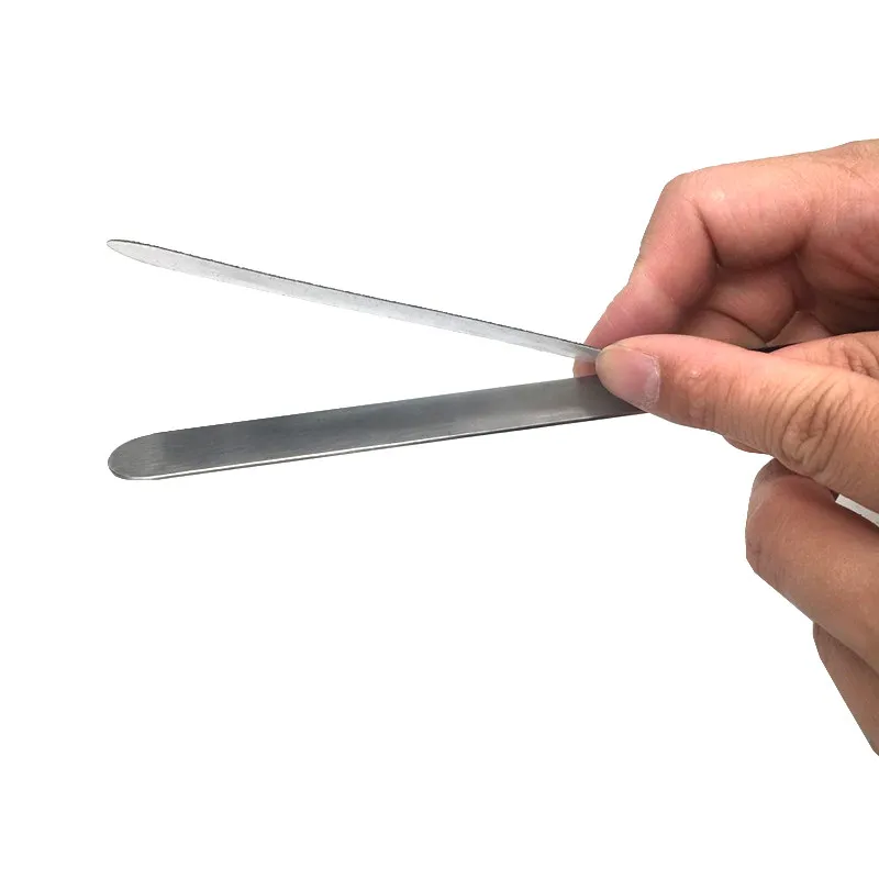 10pcs Double-sided Replacement Sand Paper Nail File With Metal Handle Nail Polish Sanding Buffer Strips Nail Polishing Manicure