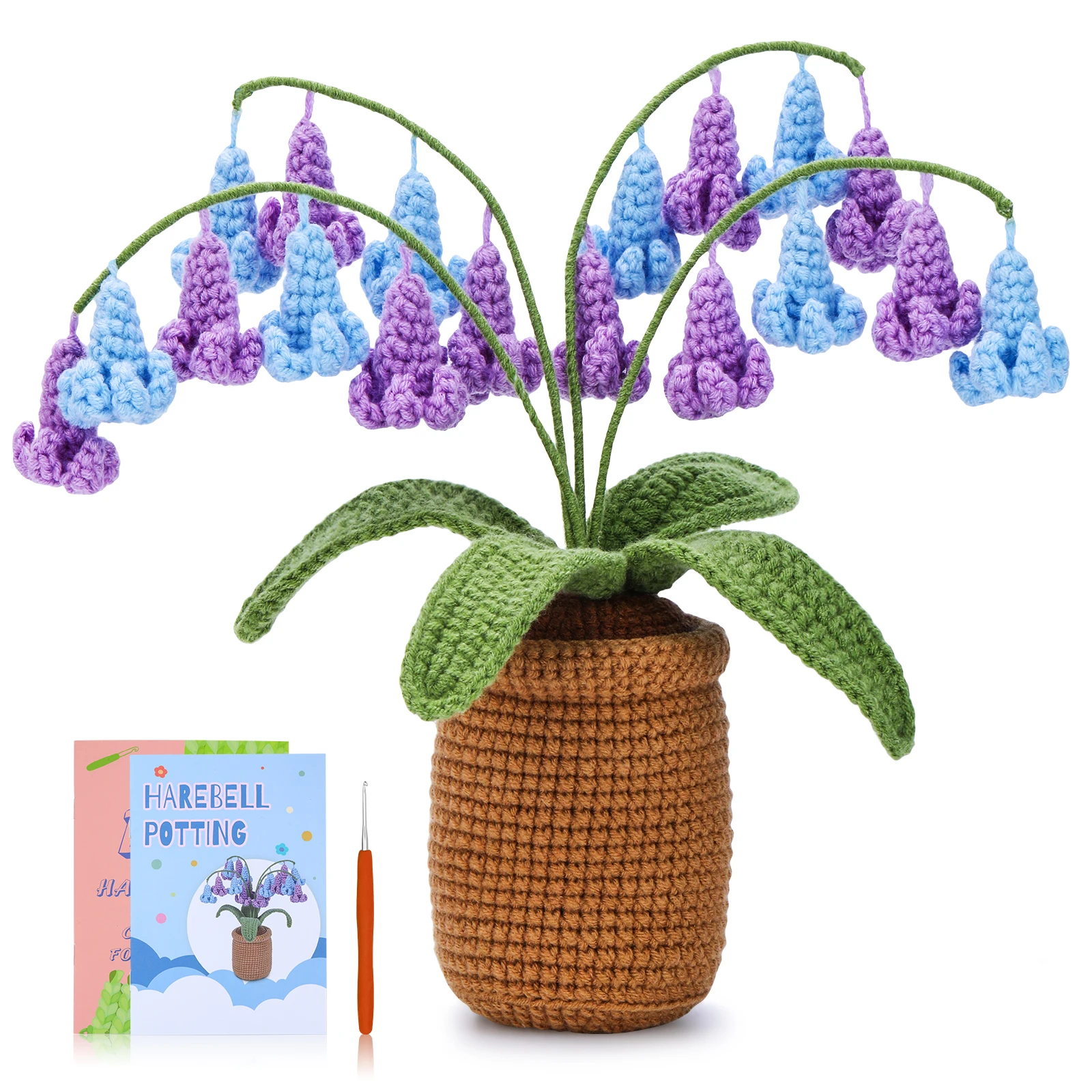 Crochet kit for beginners adults plant style