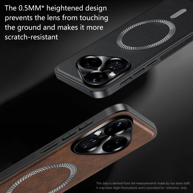 Leather Magnetic Phone Case with MagSafe Compatibility