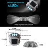 Outdoor Lighting IP68 Waterproof Solar Powered 6LED Road Stud Light Aluminum Road Reflective Light Highway Ground Warning Light 6