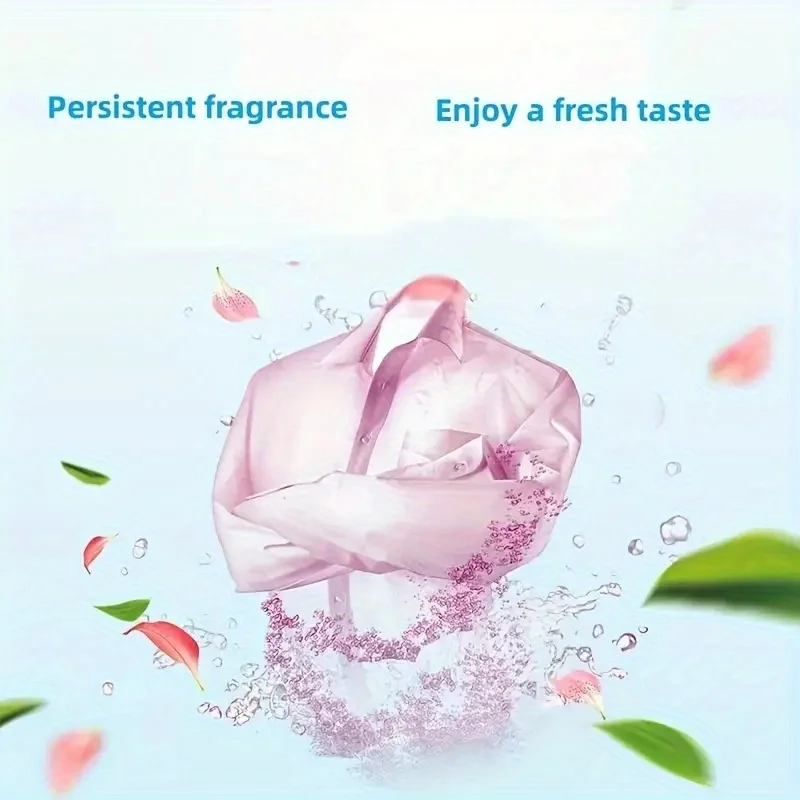 Portable Laundry Sheet Fruit Crystal Laundry Bubble Paper Cleaning Sheet Strong Decontamination Scent Lasting 120pcs laundry sheets