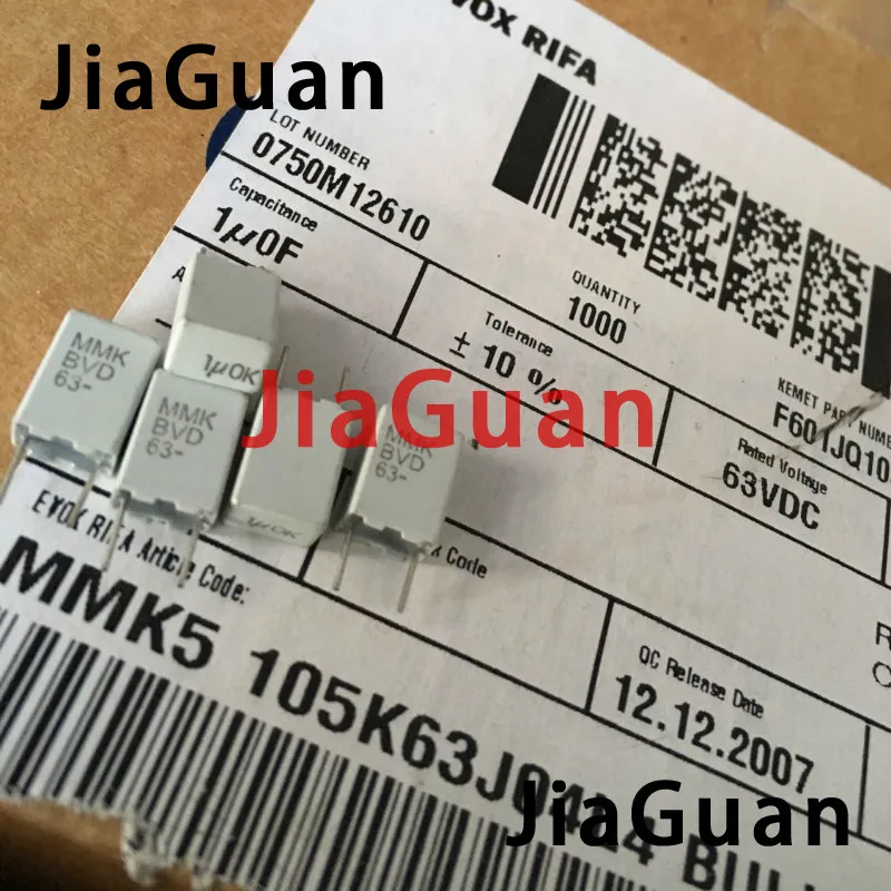 10 шт. Новый EVOX MMK5 1 мкФ 63V p5mm пленочный конденсатор KEMET MMK 105/63V аудио 105 горячая
