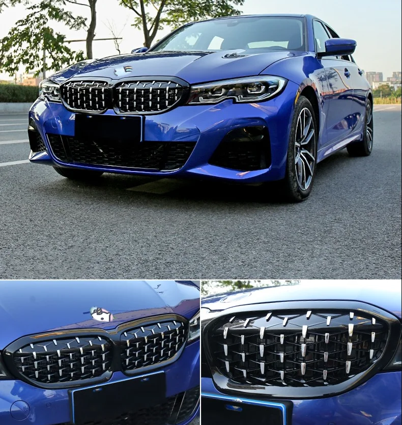 G20 Diamond Star Grill Kidney Grille For Bmw G20 G28 325li New 3 Series 2019 2020 Abs Front