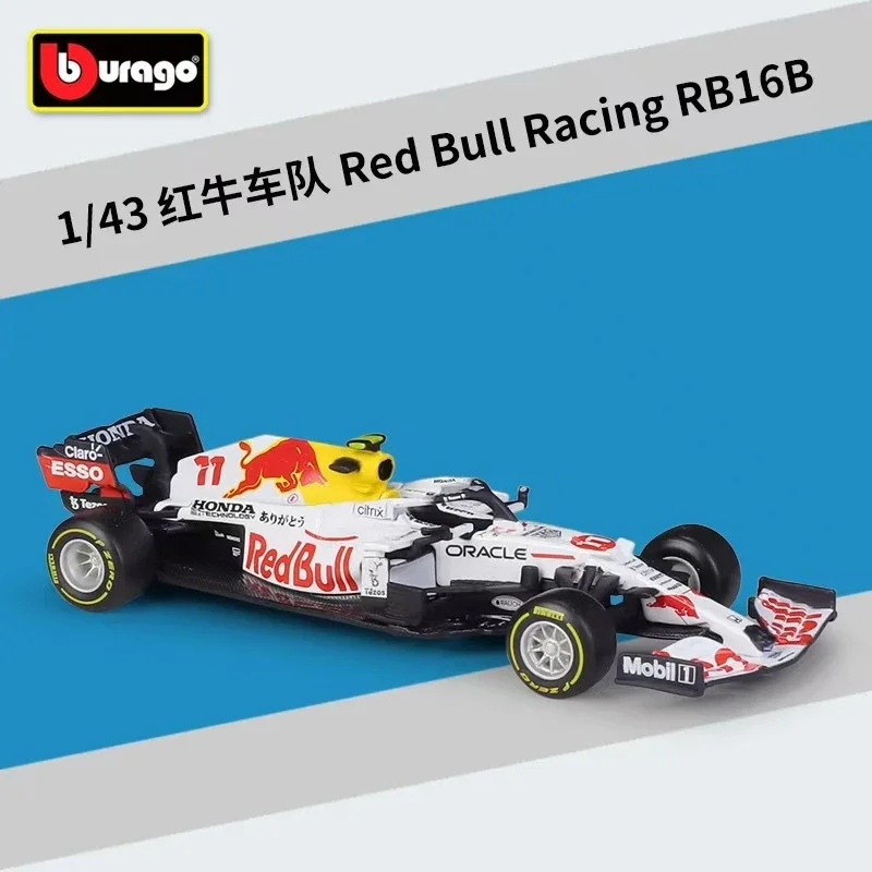 Bburago 1:43 F1 Red Bull RB16B Turkey GP 33 Verstappen 11 Perez  Alloy Diecast  Car Model Toy Collection Boy Gift 4