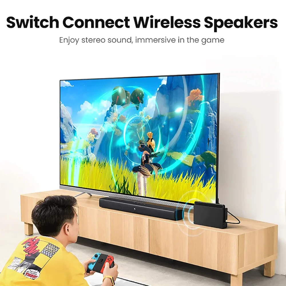 USB Bluetooth 5.3 Audio Transmitter Wireless Adapter for Macbook PC Notebook PS4 Pro PS5 Switch USB Bluetooth Dongle Receiver