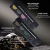 5 Colors Punk Smokey Matte Glitter Eyeshadow Palette Cool Toned Gray Black Eye Pigment Palett Shimmer Eye Shadow Makeup Palette 3