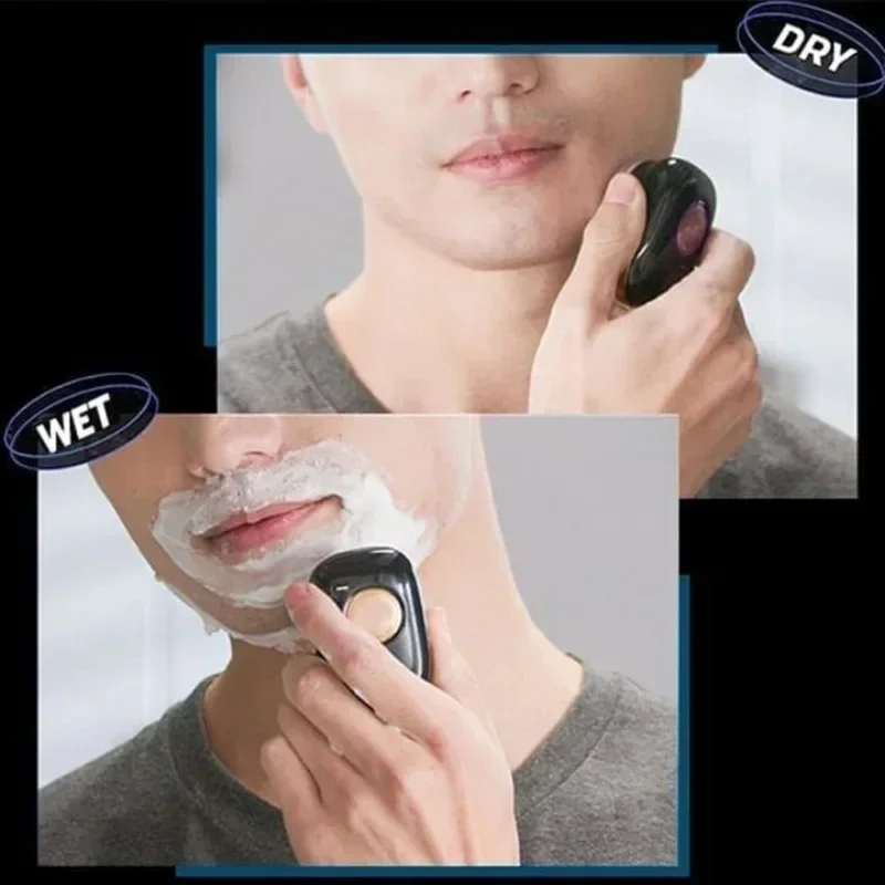미니 휴대용 전기 남성 면도기, USB 충전 면도기, 이중 목적 습식 건식 C 타입 충전 자동차 면도기, 출장 필수품
