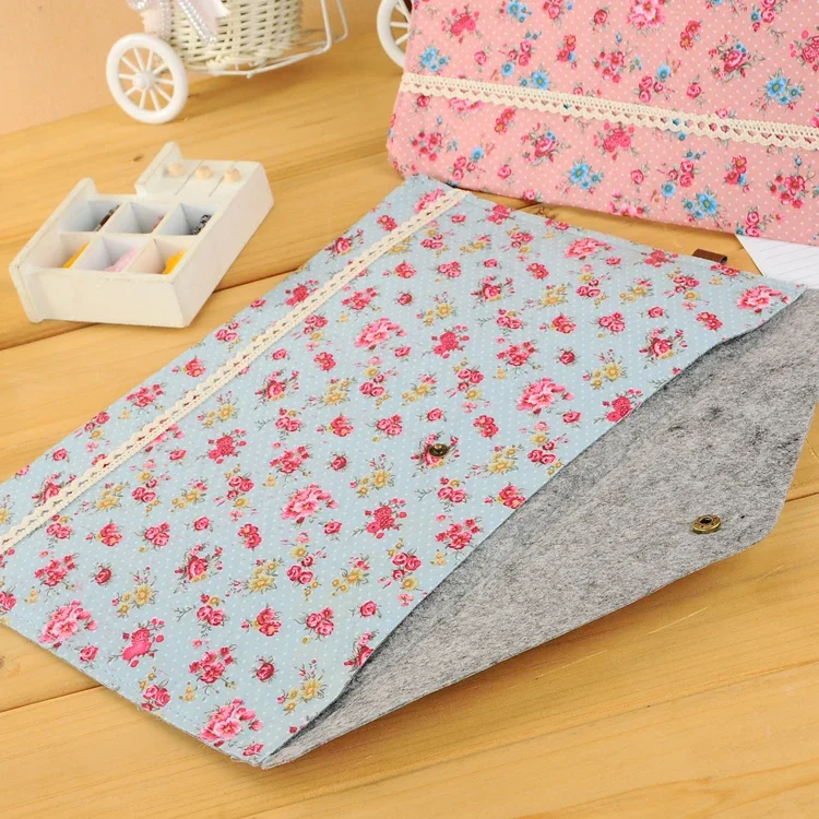Vintage Dots Flower Face Series A4 Documents File Bag Files Folder Stationery Filing Production Folders Office Accessories file bag,office folder