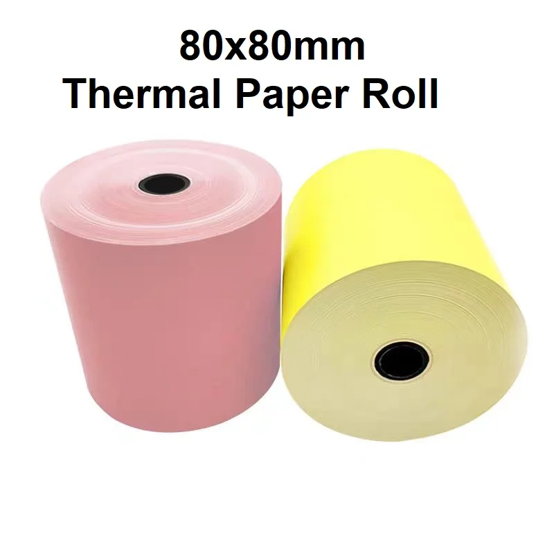 10 Rolls Color cash register printing paper thermal paper roll 80x80 cash register supermarket 80mm receipt