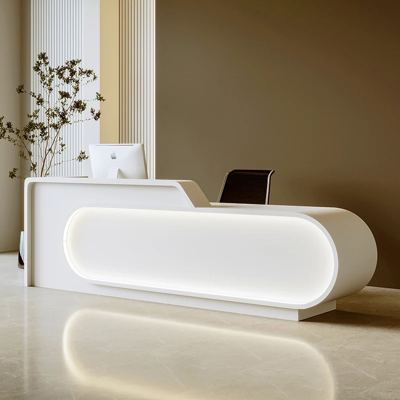 White Bar Reception Desks Register Restaurant Futuristic Checkout Reception Desks Mobile Mostrador Recepcion Modern Furniture modern corner reception desks counter executive commercial checkout reception desks mobile recepcion mostrador bar furniture