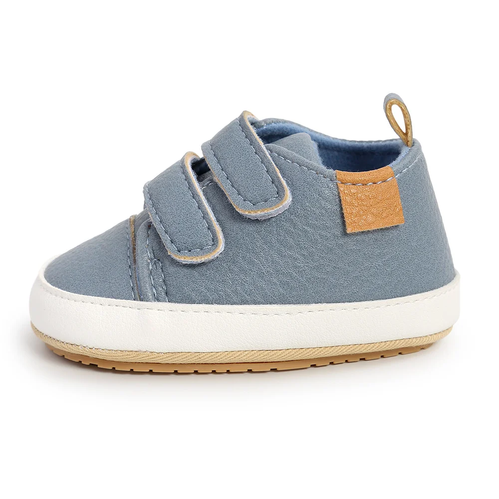 Walking Baby Shoes PU Casual Sneakers Rubber Non-slip Infant Boys Girls First Walkers 0-18 Months