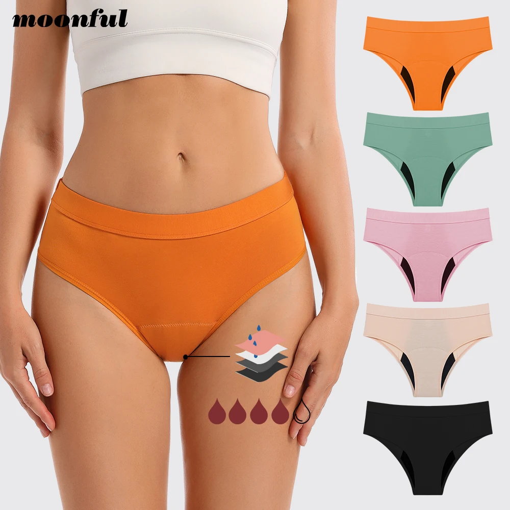 Menstrual Panties Woman 4 Layer Very Abundant Flow Period Underwear Bamboo Bikini Menstrual Heavy Menstruation Underwear Girl 1 3pcs leopard printing women menstrual panties physiological undies four layer leakproof high waist mesh menstrual underwear