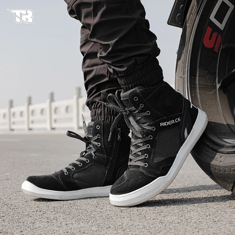 TR Tiger Branded C7 traspirante moto strada per il tempo libero scarpe  corte uomo donna resistente all'usura Street Riding stivaletti - AliExpress