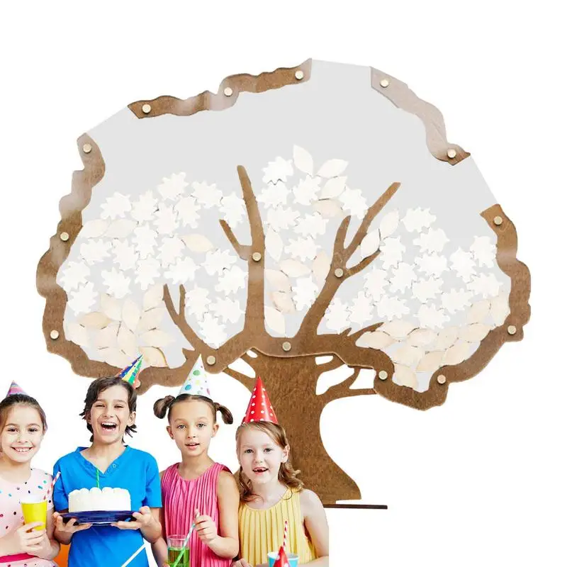 Wedding Guest Book Tree Shape Transparent Guestbook Guest Drop Box Memory Customize Reception Guests Wishes Recorder Supply