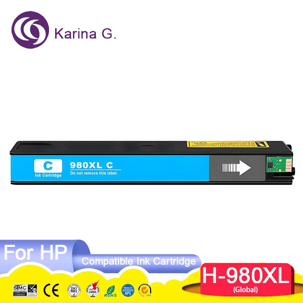 980 980XL Premium Color Compatible Ink Cartridge For 980XL for  Officejet Enterp