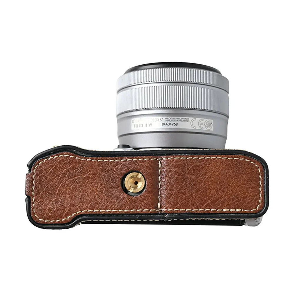 Étui En Cuir Pour Fujifilm X-M5 - Protection élégante Style Rétro, Sangle Incluse, étanche - Noir