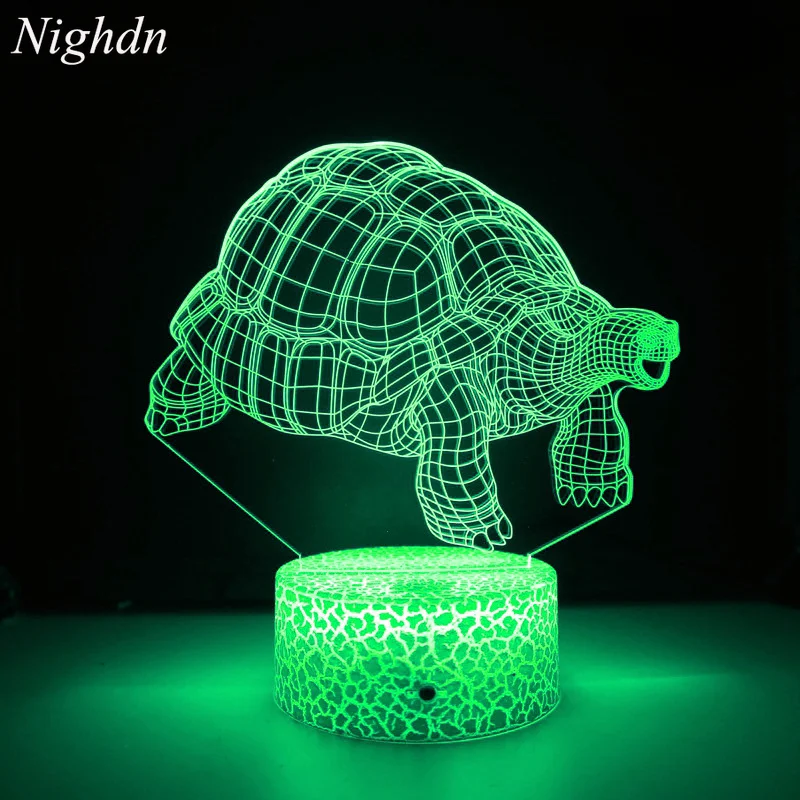 

Nighdn Sea Turtle Night Light for Kids 3D Illusion Night Lamp 7 Color Changing Nightlight Room Decor Birthday Gift for Children