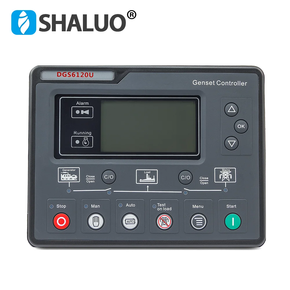 Auto Start And Stop Control Module Panel para Gerador Novas Peças do Gerador Substitua Smartgen Hgm6120n 6110u 6120u Amf