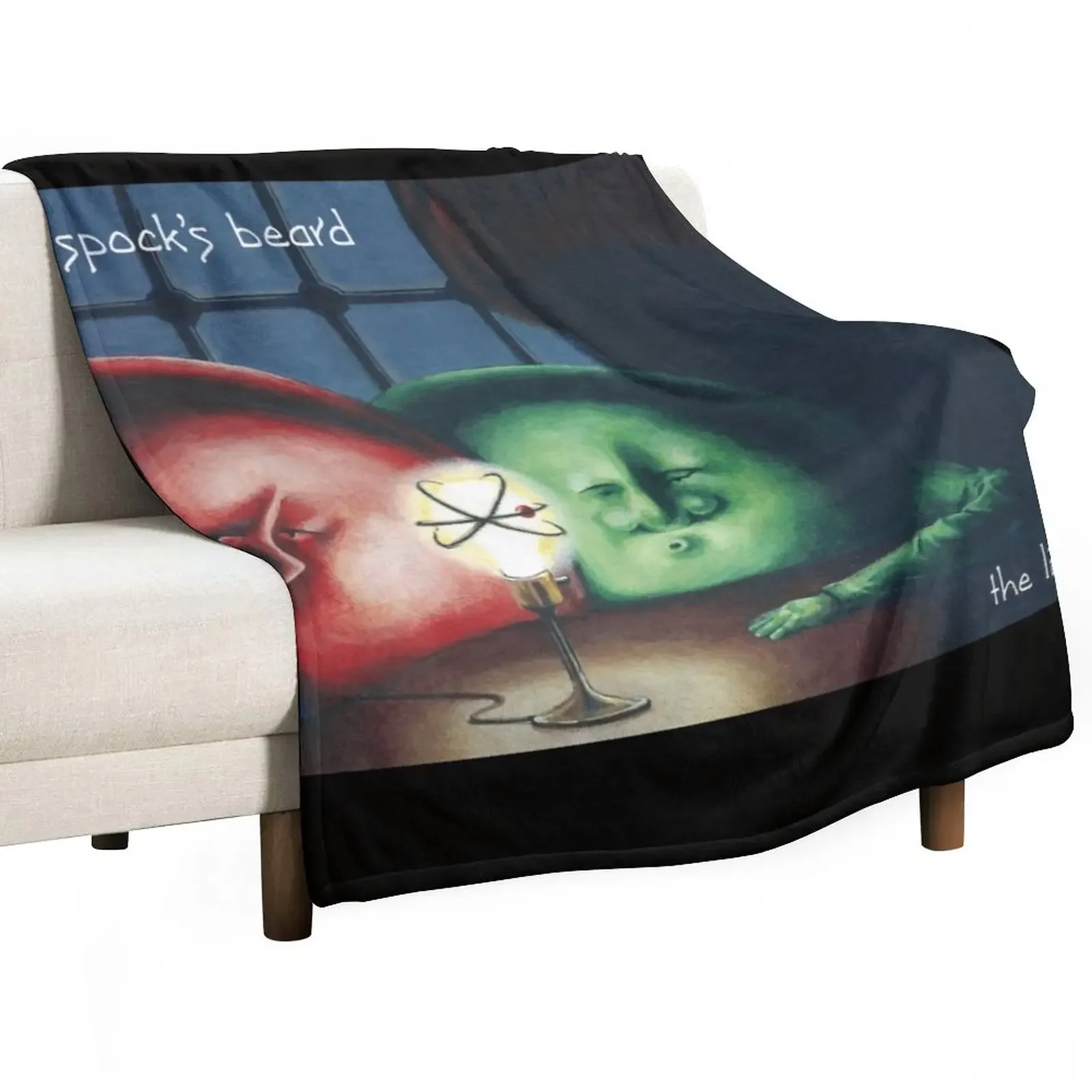 

Spock's Beard The Light front cover art Throw Blanket Custom Plaid on the sofa Furrys Blankets