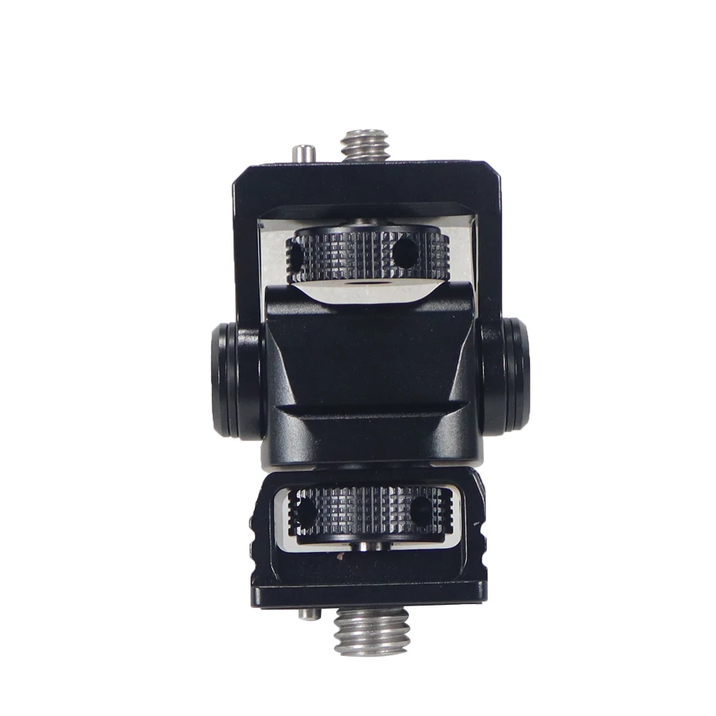 Monitor Mount Adapter FEICHAO Swivel Tilt Adjustable Monitor EVF Mount Screws 1/4 3/8 with Arri Locating Pins for Camera Flash Light Support Holder