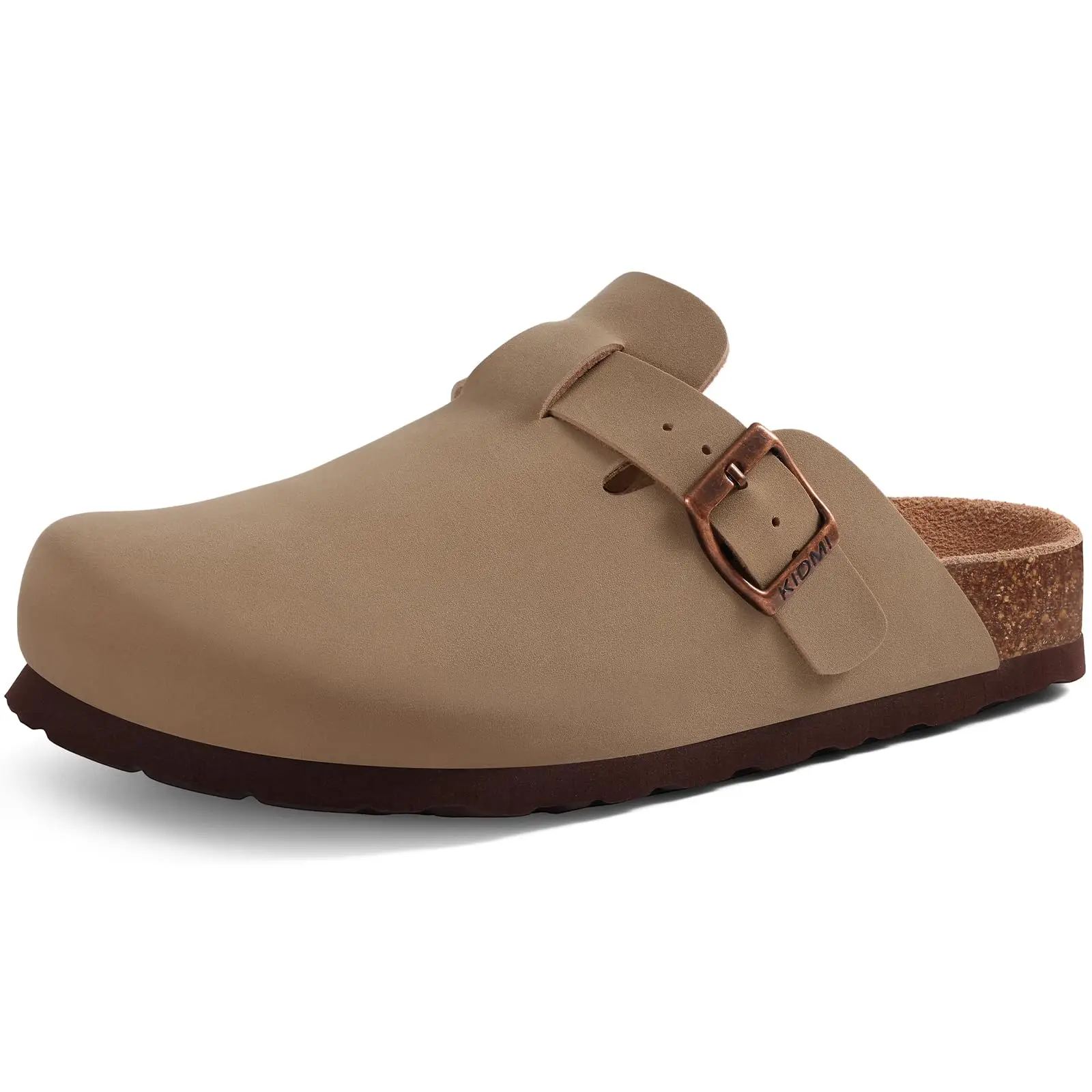 Gacimy Vegan Leather Cork Clogs With Arch Support Unisex Mules_voghion.com